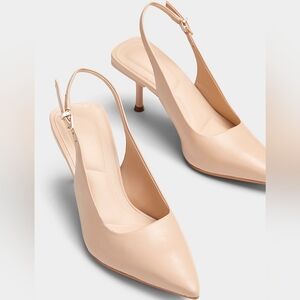 Simons Beige Slingback Heels